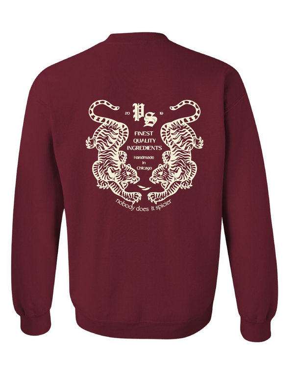 PRESALE: Pink Salt Signature Crewneck Oxblood (November Arrival)