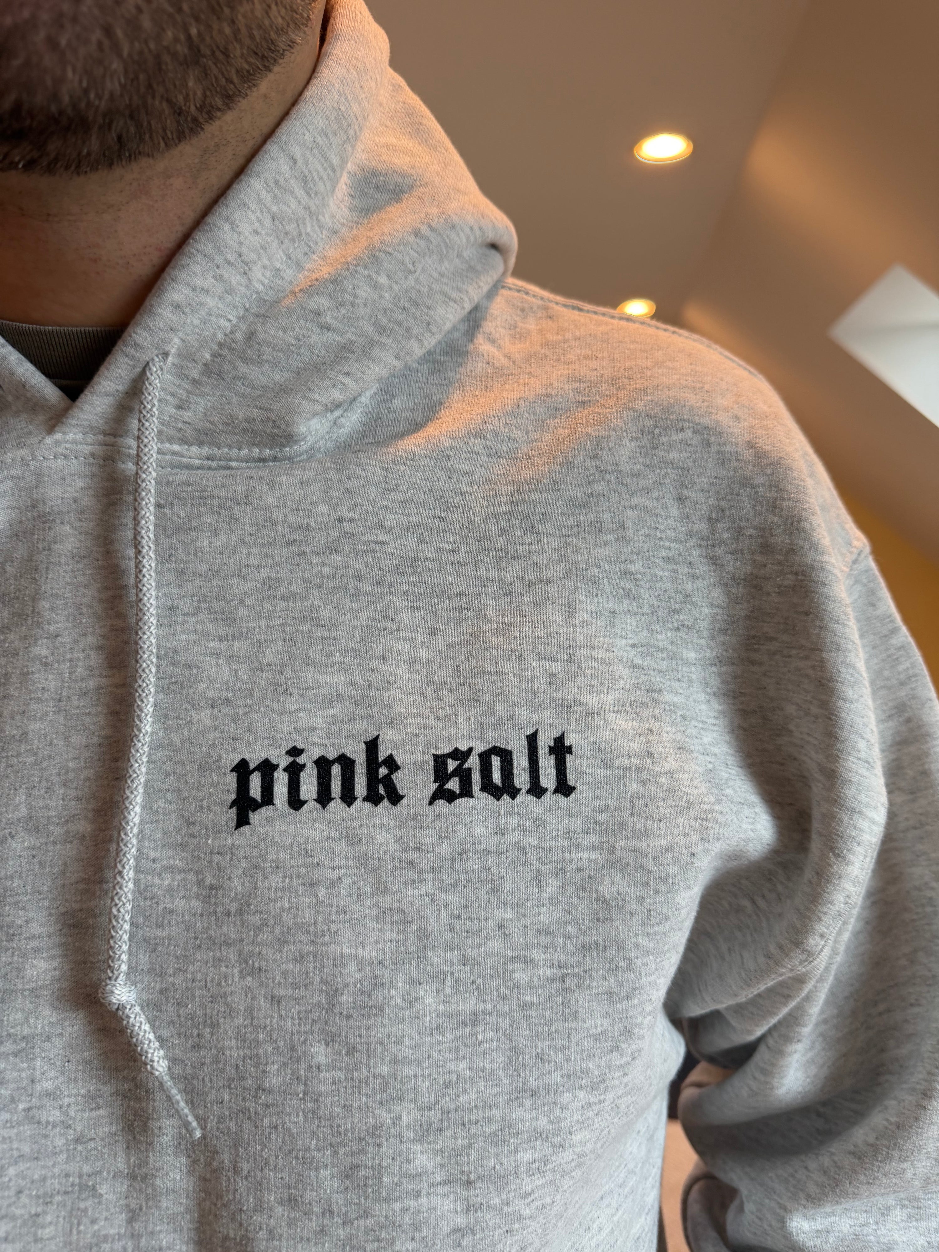 Pink Salt Signature Hoodie (Grey)