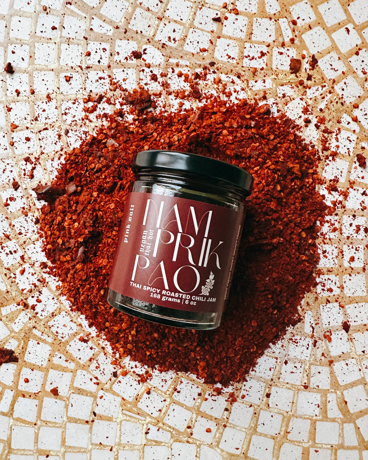 Vegan Nam Prik Pao (Hot) – Thai Roasted Chili Jam