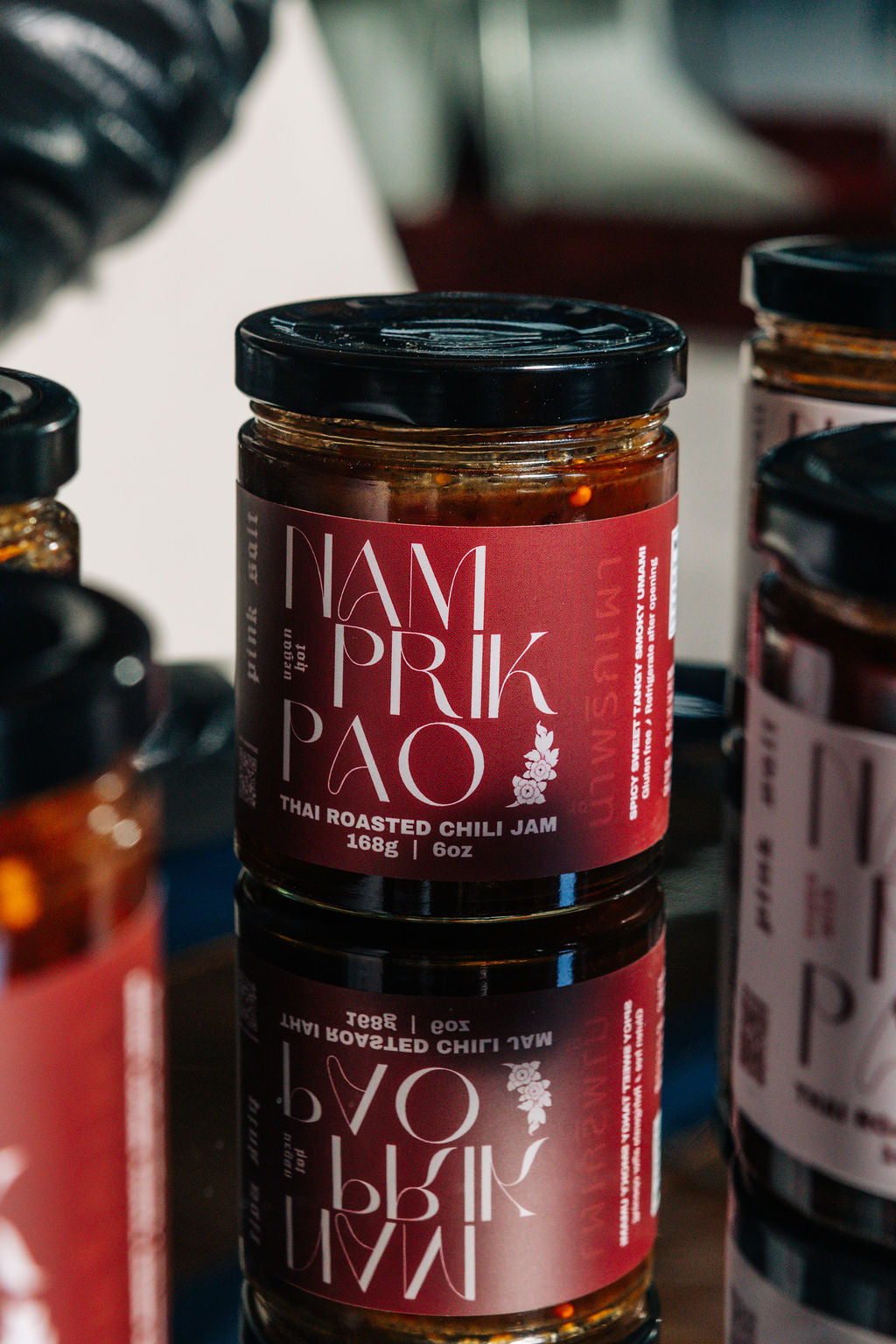 Vegan Nam Prik Pao (Hot) – Thai Roasted Chili Jam
